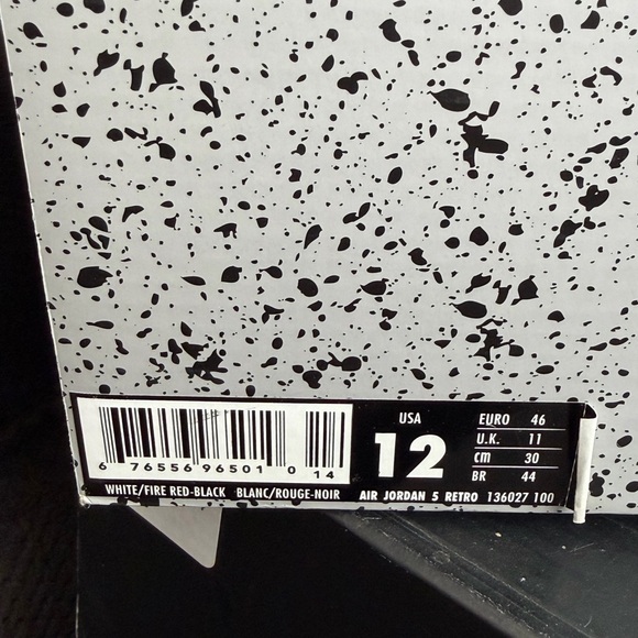 Jordan 5 Retro 2013 Fire Red Sneakers size 12 - Picture 8 of 8